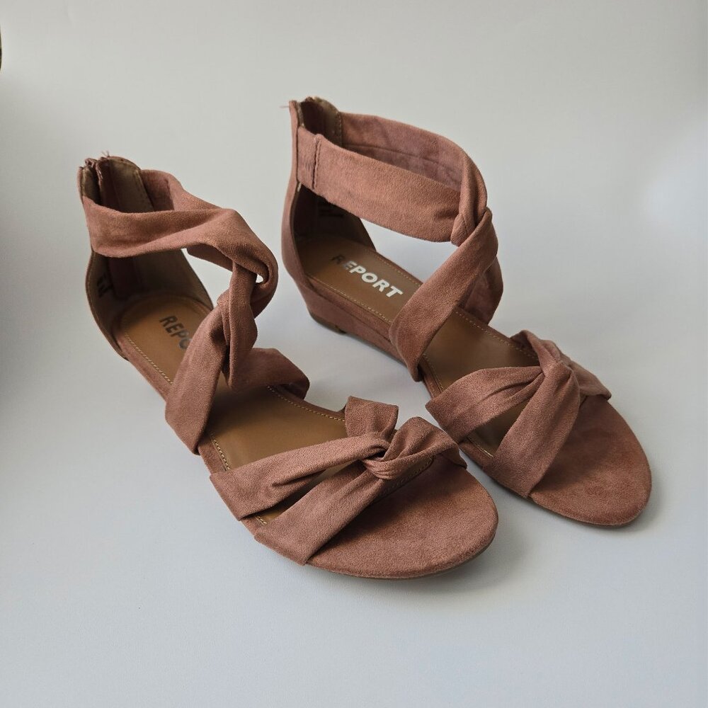 Report Flat Wedge Sandals